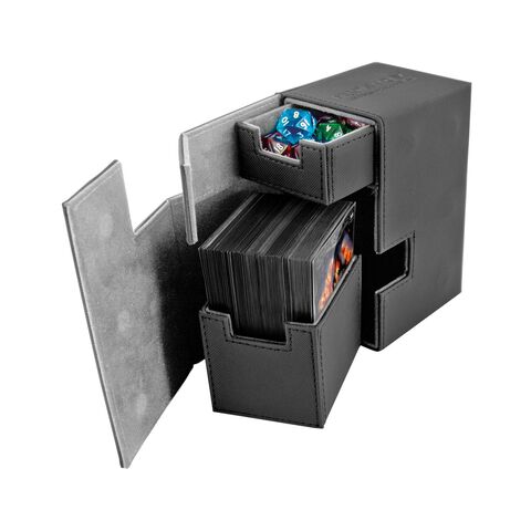 Boite Pour Cartes - Ultimate Guard - Deck Case 80  Taille Standard Xenoskin Noir